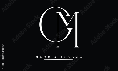 GM, MG, G, M Abstract Letters Logo Monogram