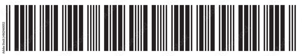 Barcode icon. Barcode vector icon. Simple fake bar code. Bar code for web design. Barcode product distribution icon. Vector illustration isolated on white background.Business concept barcode . Barcode icon. Barcode vector icon. Simple fake bar code. Bar code for web design. Barcode product distribution icon. Vector illustration isolated on white background.Business concept barcode .