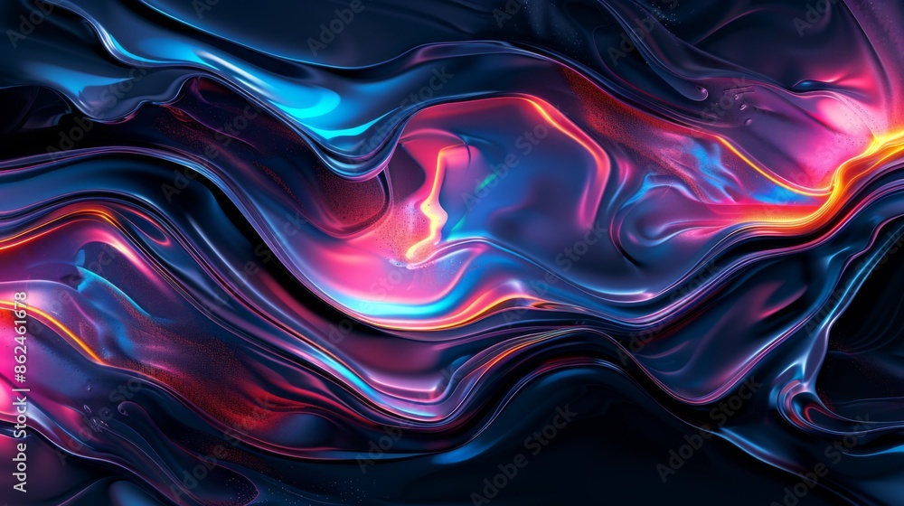 Blue red abstract 3d flowing liquid background Blue red abstract 3d flowing liquid background