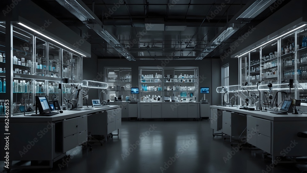A futuristic laboratory where cutting-edge AI and biotechnology converge to solve humanity's greatest challenges ai_generated A futuristic laboratory where cutting-edge AI and biotechnology converge to solve humanity's greatest challenges ai_generated