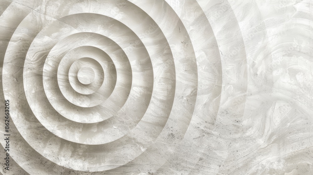 Abstract white background with concentric circles, creating a hypnotic and textured pattern. Abstract white background with concentric circles, creating a hypnotic and textured pattern.