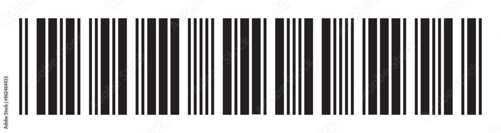 Barcode icon. Barcode vector icon. Simple fake bar code. Bar code for web design. Barcode product distribution icon. Vector illustration isolated on white background.Business concept barcode . Barcode icon. Barcode vector icon. Simple fake bar code. Bar code for web design. Barcode product distribution icon. Vector illustration isolated on white background.Business concept barcode .