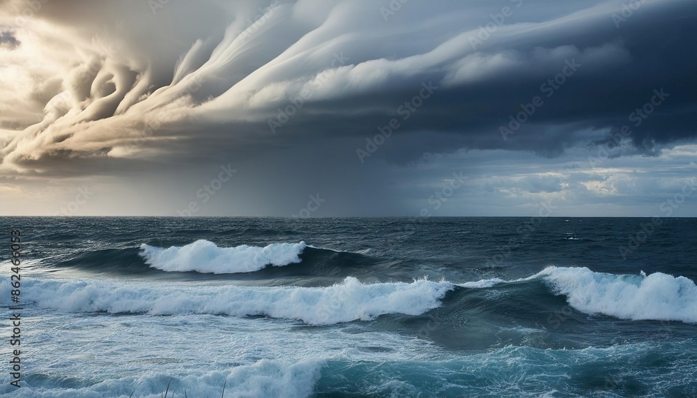 storm over the sea storm over the sea