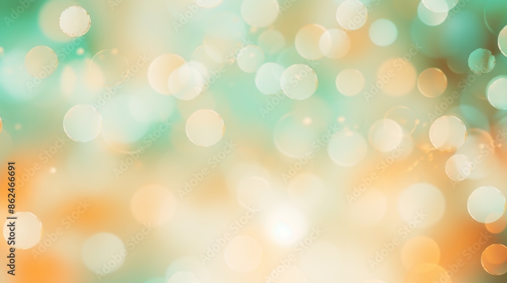 Glittering Bokeh Lights on Soft Pastel Background Glittering Bokeh Lights on Soft Pastel Background