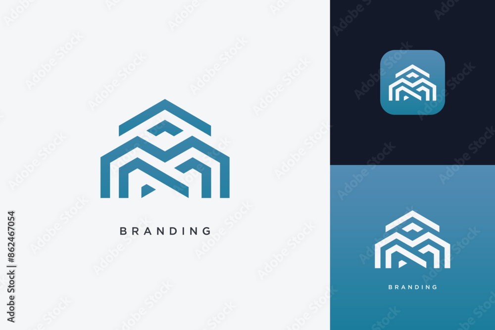 Home Building Logo Modern Structure Home Building Logo Modern Structure