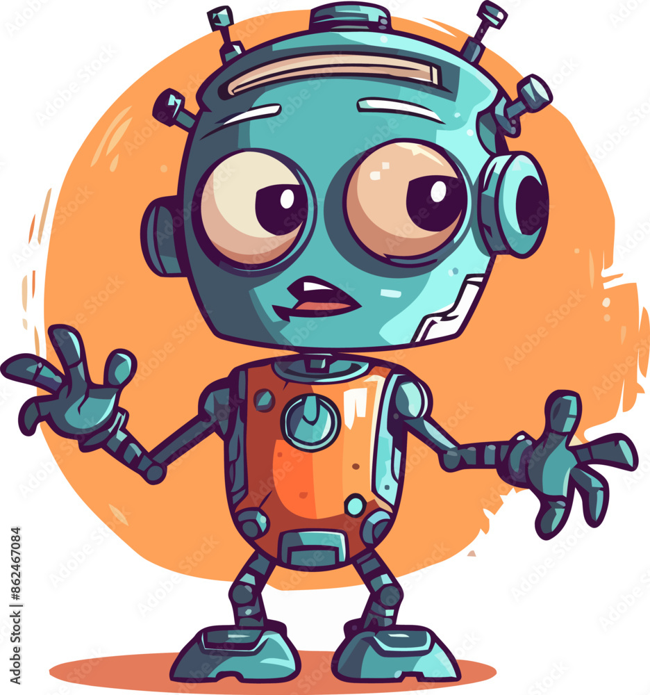 Robot Abstract Vector Design Illustration Art. Robot Abstract Vector Design Illustration Art.