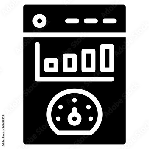 Admin panel icon illustration
