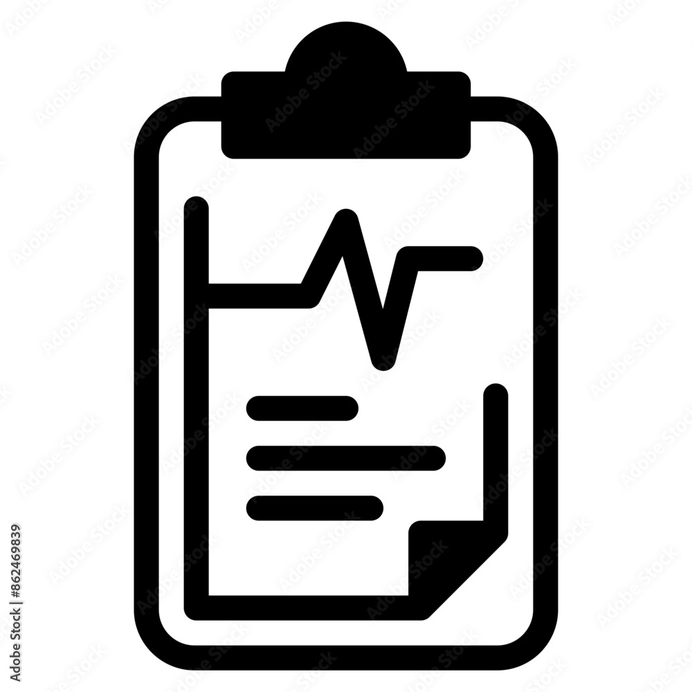 Document, hospital, paper, prescription, report Icon Document, hospital, paper, prescription, report Icon