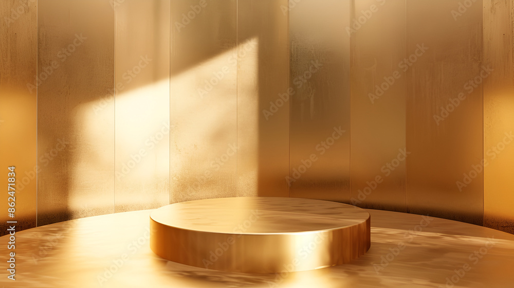 podium product stand or display with gold, luxury gold background , Gold podium on a gold minimalistic background podium product stand or display with gold, luxury gold background , Gold podium on a gold minimalistic background