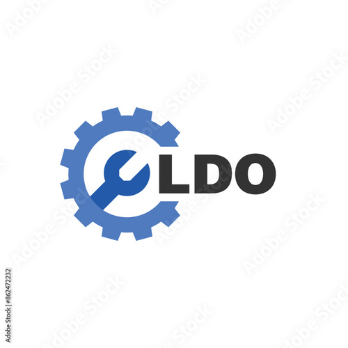 LDO letter logo design on white background. LDO logo. LDO creative initials letter Monogram logo icon concept. LDO letter design photo