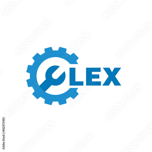 LEX letter logo design on white background. LEX logo. LEX creative initials letter Monogram logo icon concept. LEX letter design