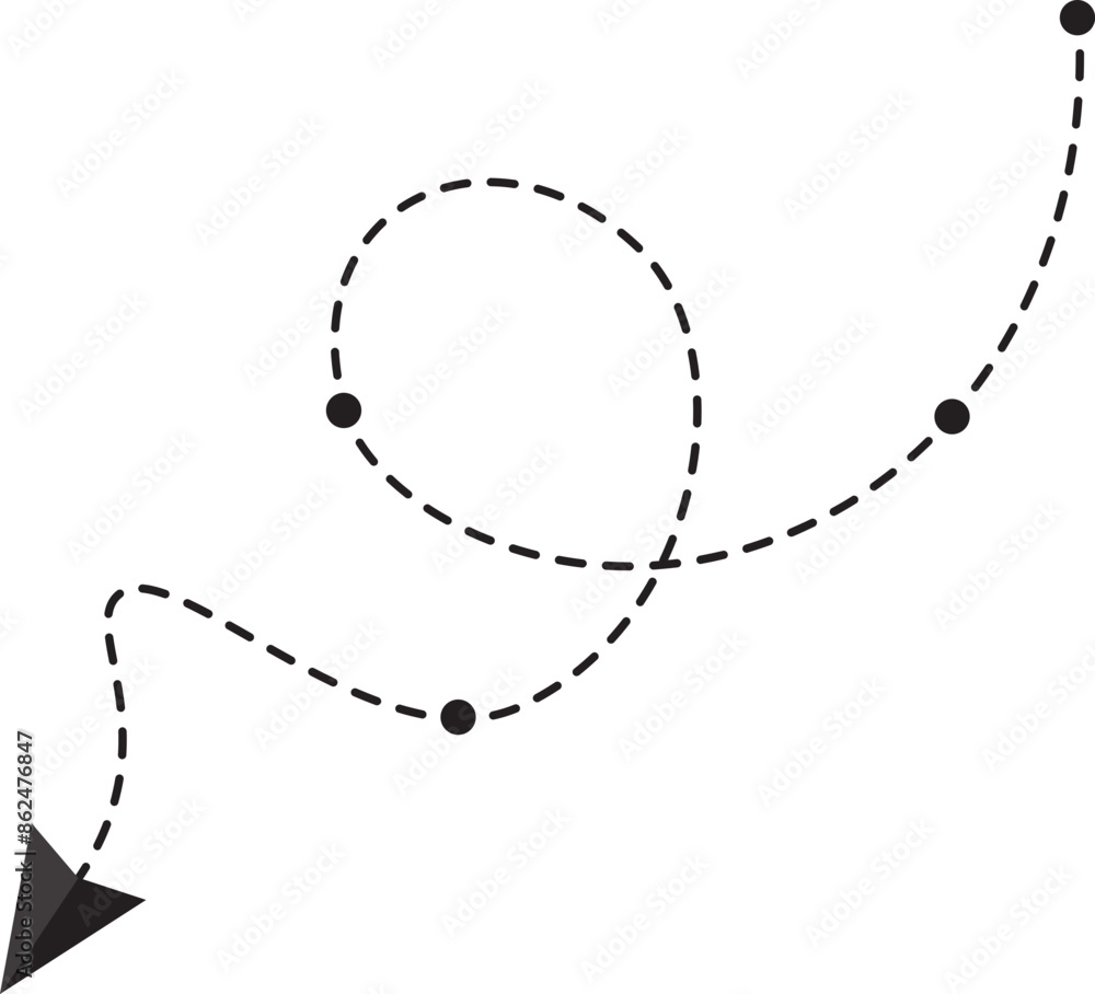 Dash Line Arrow Dash Line Arrow