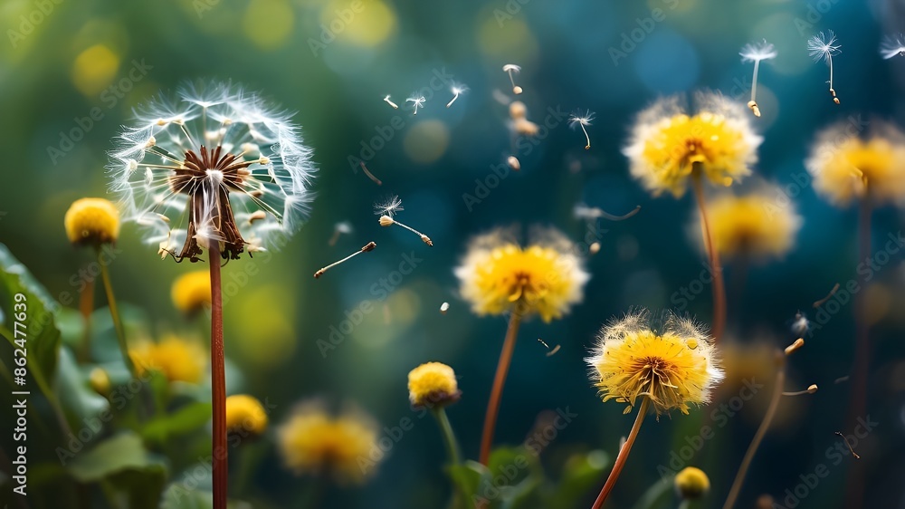 dandelion in the grass dandelion in the grass