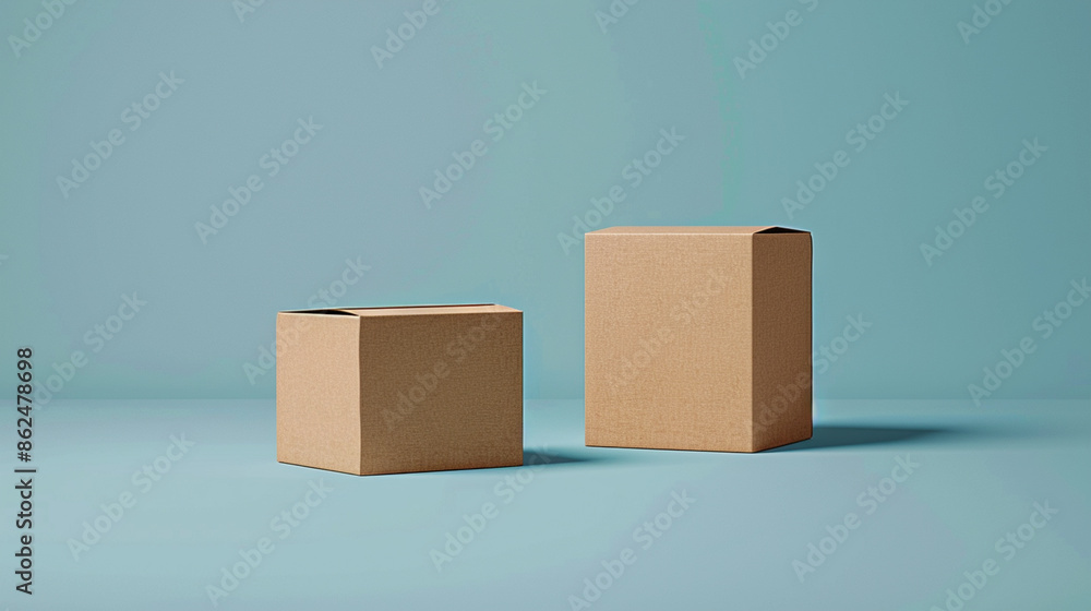 Obraz premium A variety of packaging designs displayed, including cardboard boxes, gift boxes, pouches, and cosmetic containers, showcasing different materials, colors, and styles. packaging mockup