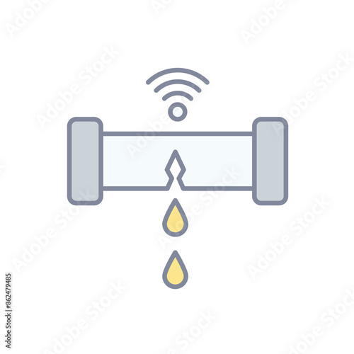 Water Leak Sensor vector icon