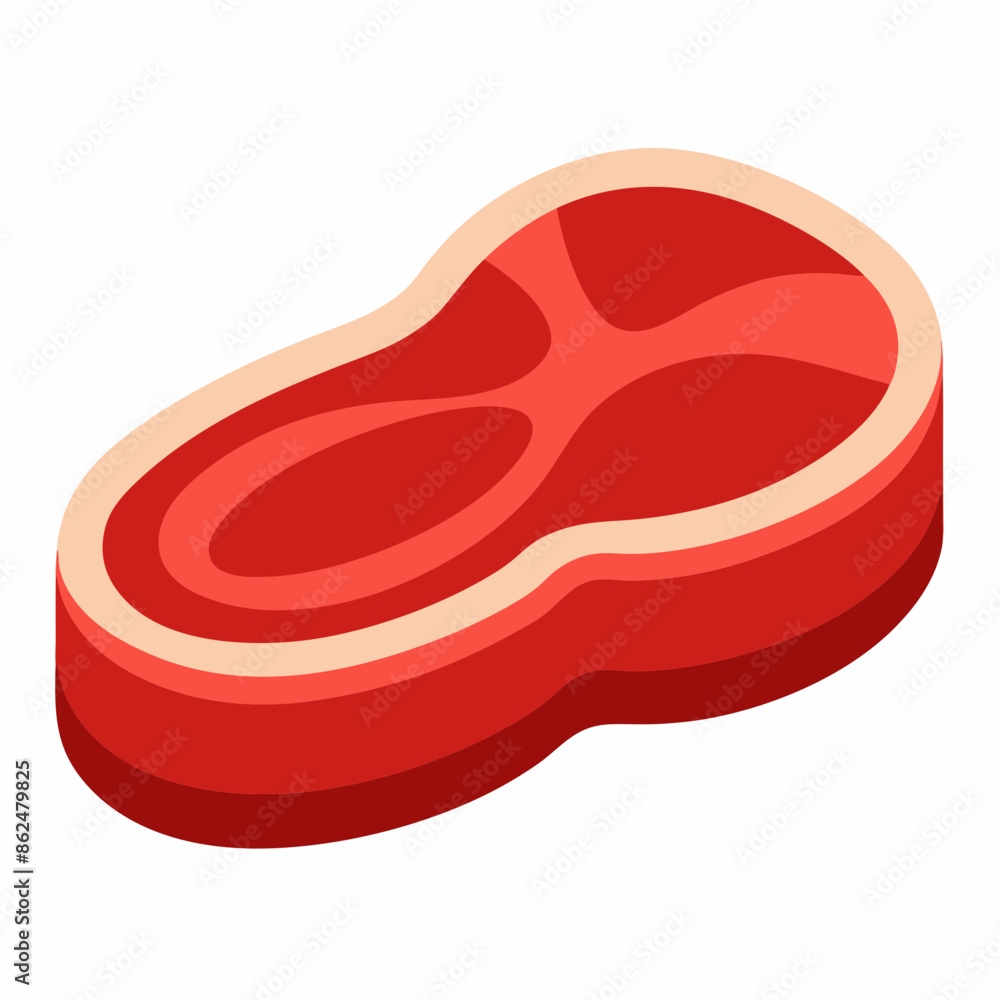 vector illustration of meat steak vector illustration of meat steak