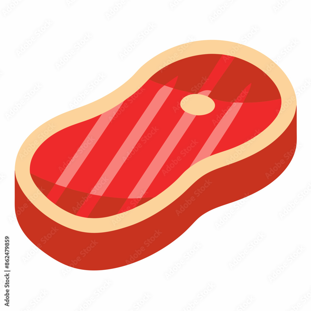 vector illustration of meat steak vector illustration of meat steak