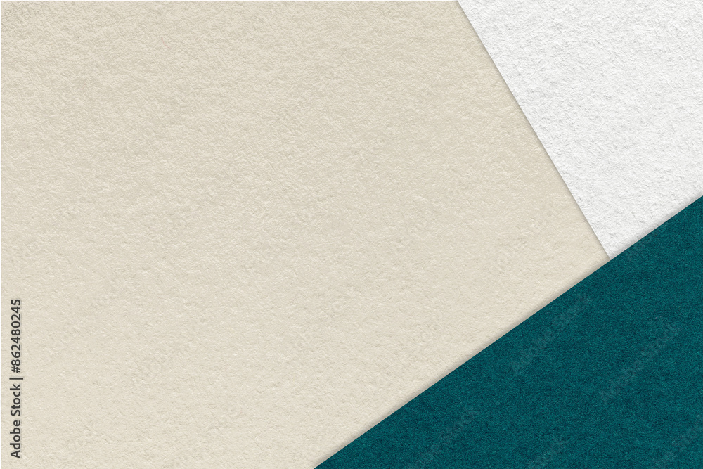 Texture craft beige paper background with white and emerald border. Vintage abstract sand cardboard. Texture craft beige paper background with white and emerald border. Vintage abstract sand cardboard.