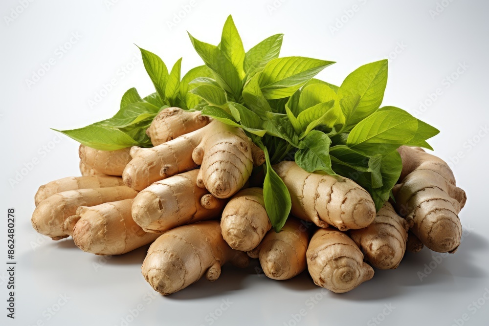 Ginger root,isolation white background Ginger root,isolation white background