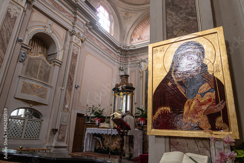 Obraz na płótnie San Leonardo Confessore w salonie