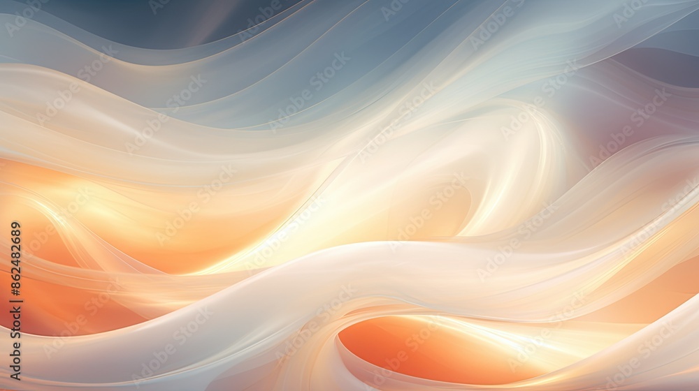 Ethereal glow emanating from abstract shapes Ethereal glow emanating from abstract shapes