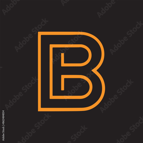 Creative Initial letter B logo. Letter B logo design. Vector file.