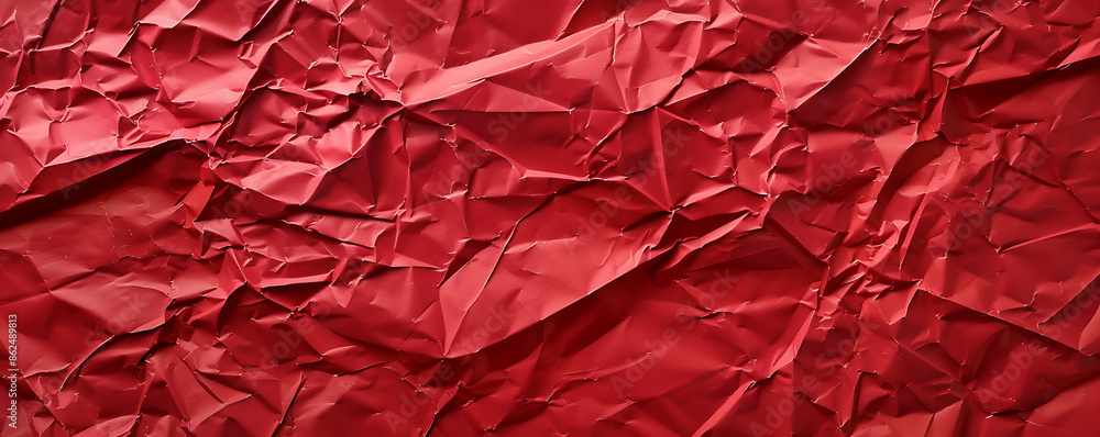 custom made wallpaper toronto digitalAn abstract close-up of red crumpled and creased paper, creating a rich and textured background