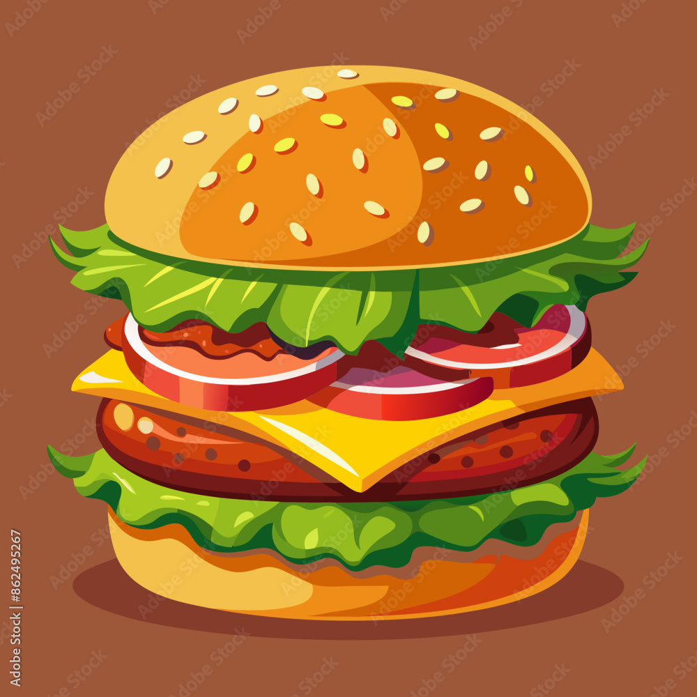 vector illustration of hamburger vector illustration of hamburger