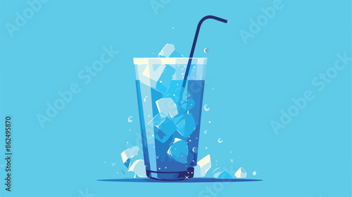 Pop drink vector line icon isolated on white background