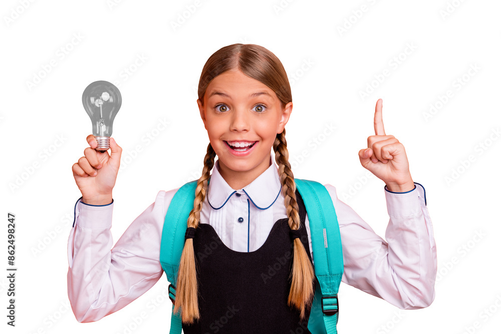 Close-up portrait of her she nice attractive charming cute cheerful cheery smart clever intellectual pre-teen girl showing great thought solution isolated over bright vivid shine orange background Close-up portrait of her she nice attractive charming cute cheerful cheery smart clever intellectual pre-teen girl showing great thought solution isolated over bright vivid shine orange background