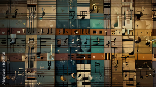 A backdrop illustrating the tone music art photo