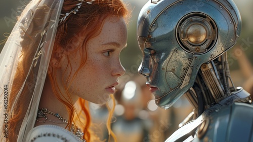 Love knows no bounds. A testament to this is the unique wedding ceremony of a woman and her dearly beloved humanoid.