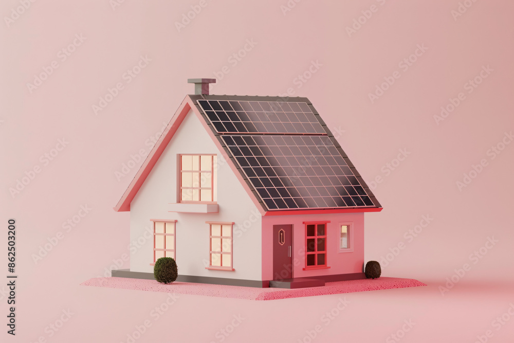 a house with solar panels a house with solar panels