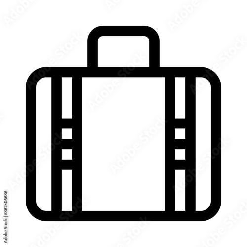 suitcase line icon