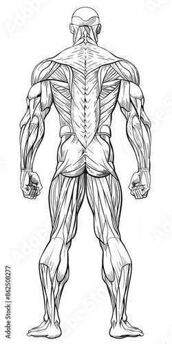 Human Anatomy Line. Superficial Back Line - Body, Muscle, and Fascia in Motion for Fitness and Medicine