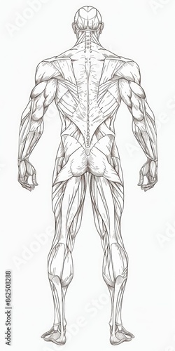Human Anatomy Line. Superficial Back Line: Body Movement and Muscle Anatomy
