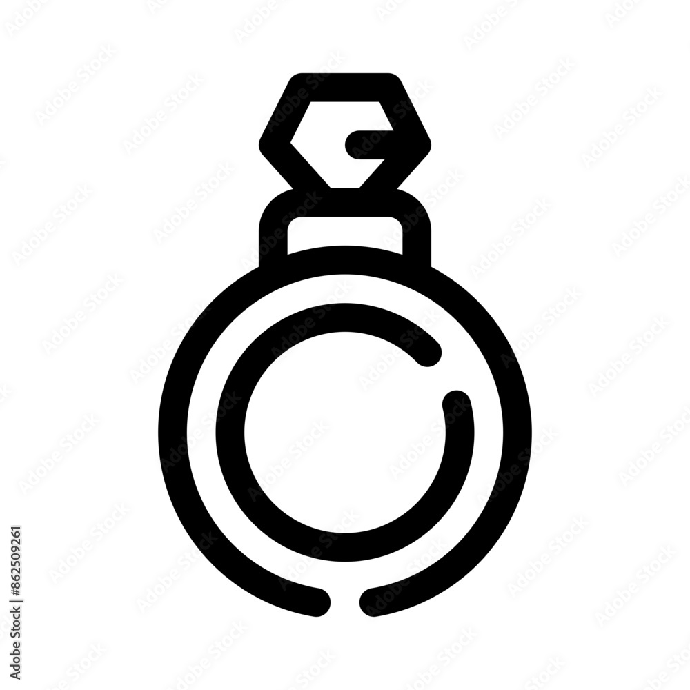 diamond ring line icon diamond ring line icon