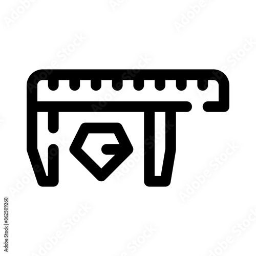 caliper line icon