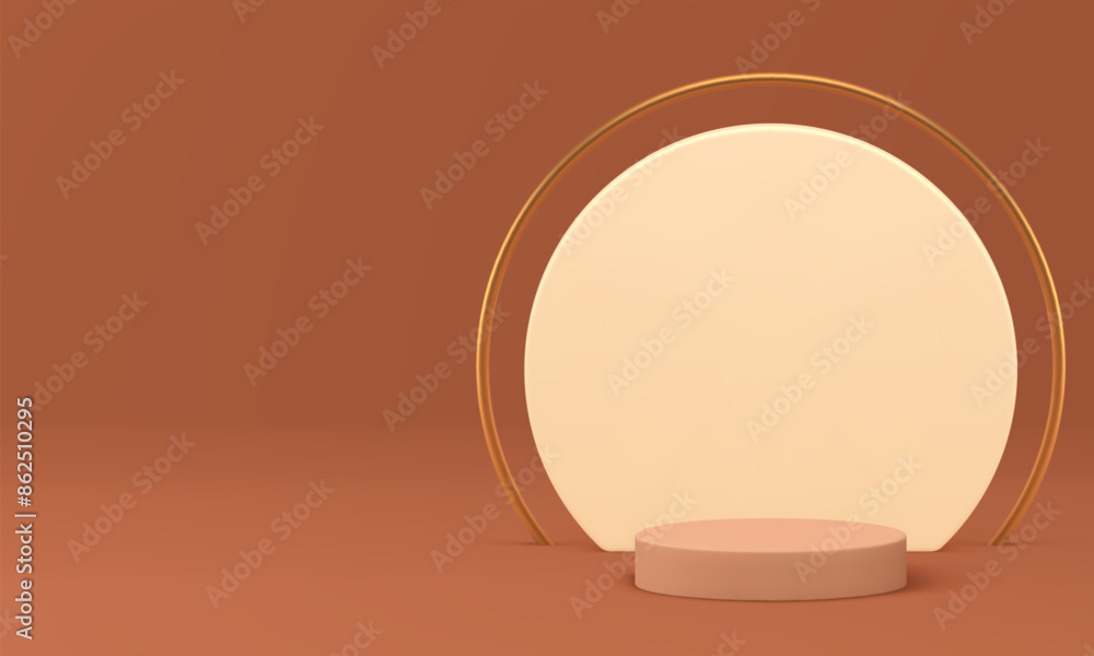3d cylinder podium beige luxury scene mock up for product show realistic vector illustration 3d cylinder podium beige luxury scene mock up for product show realistic vector illustration