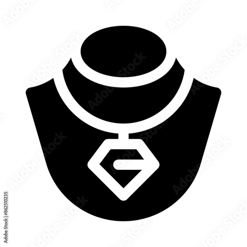 necklace glyph icon