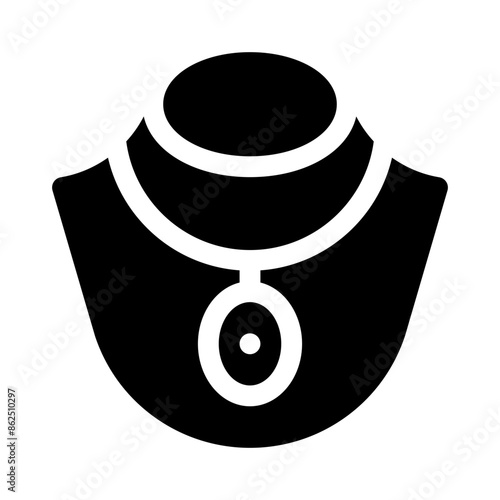 necklace glyph icon