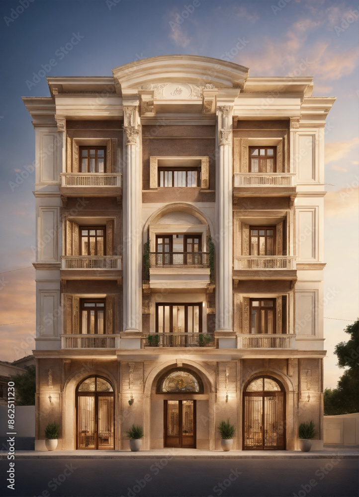 Obraz premium building in the night