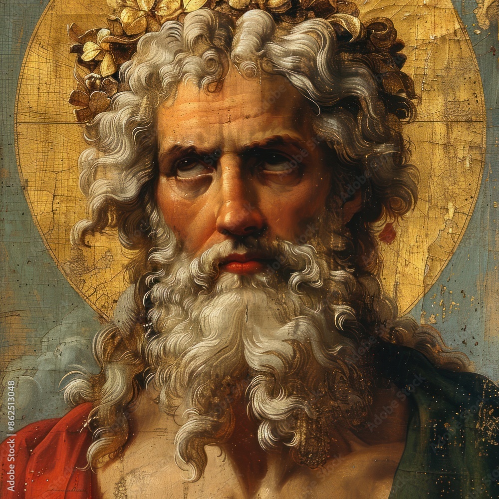 Sacred visualization: image of god embodying divine attributes and ...