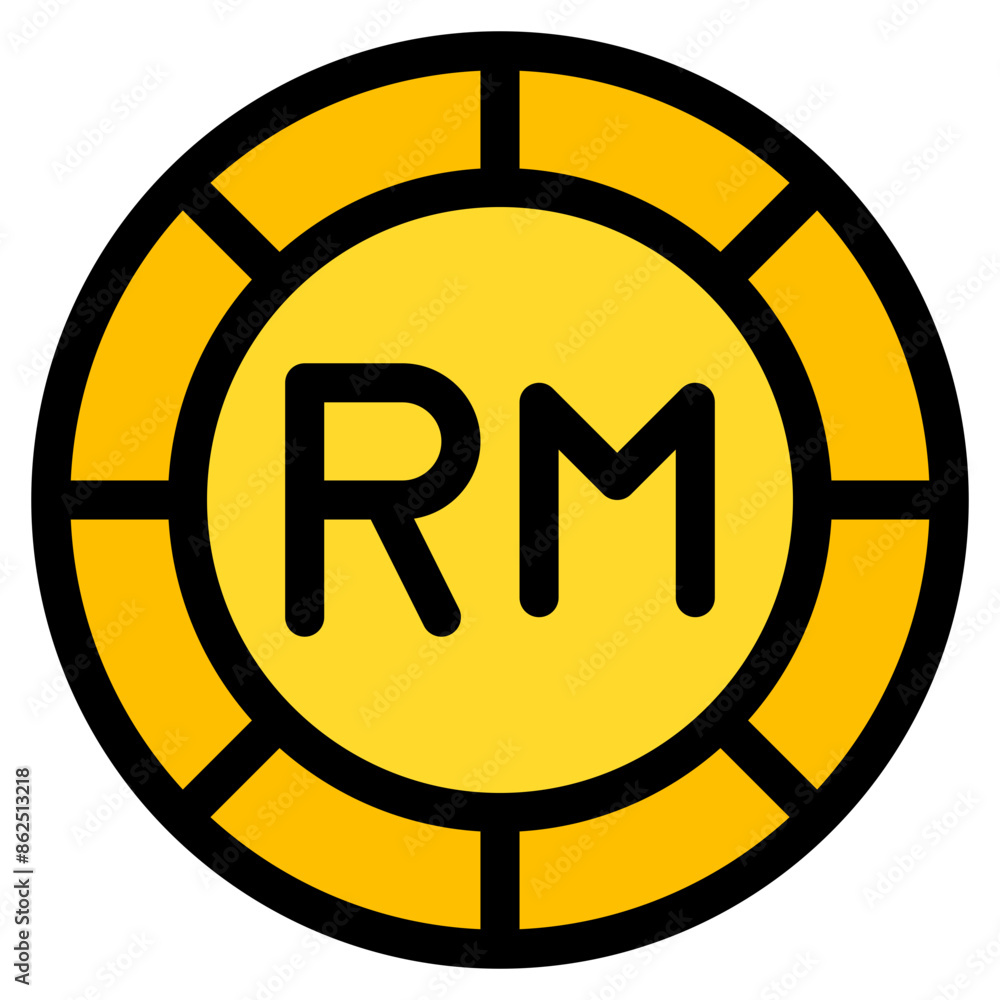 ringgit. coin, currency, money, cash Icon ringgit. coin, currency, money, cash Icon