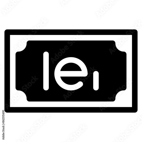 Romanian leu, banknote, country, money, cash Icon