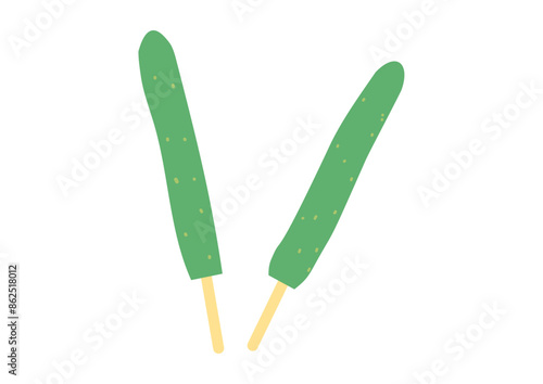 きゅうりの一本漬け、皮あり