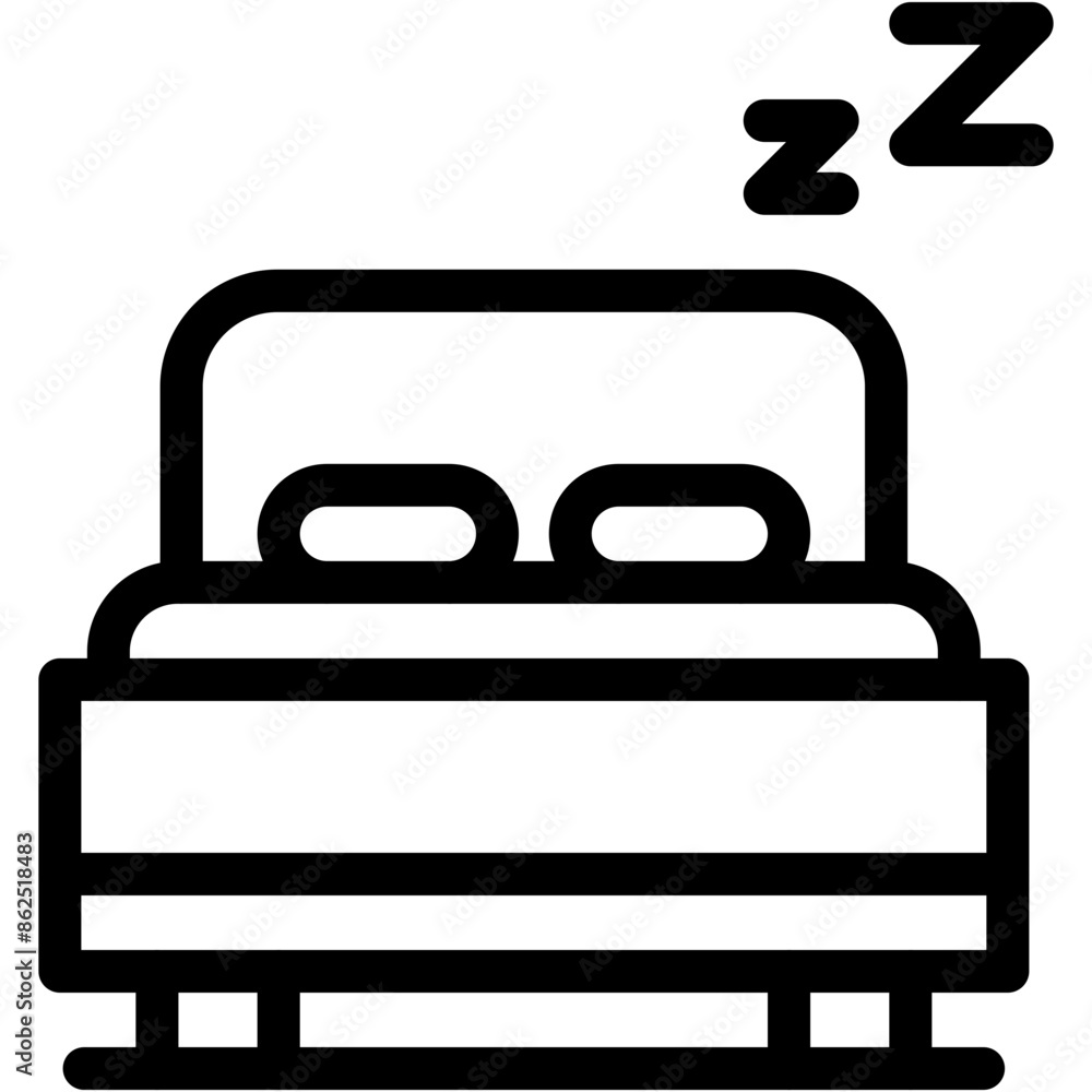 bed, rest, sleep, bedroom, furniture Icon bed, rest, sleep, bedroom, furniture Icon