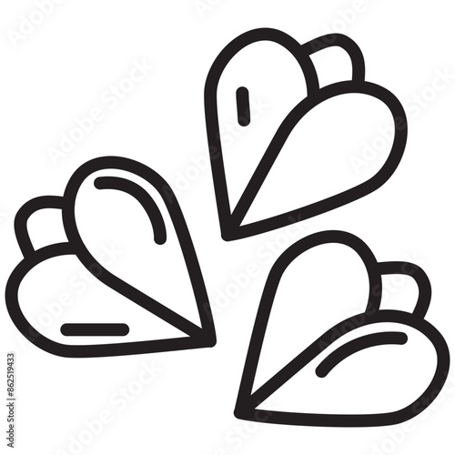 Buckwheat Vector Line Icon Design