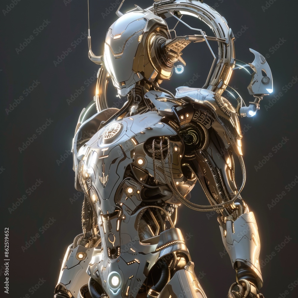 The sci-fi cyborg god Indra The sci-fi cyborg god Indra