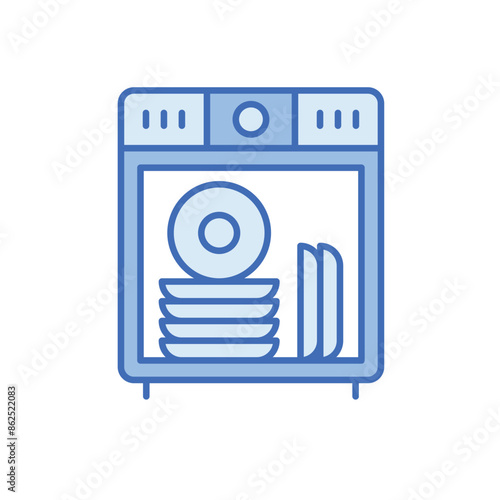 Dishwasher vector icon